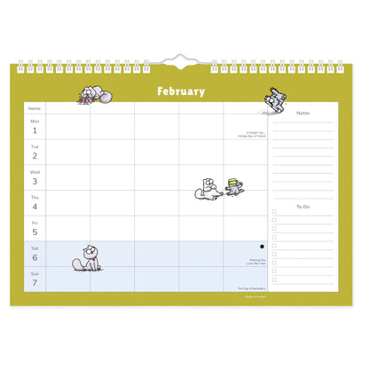 Simon's Cat family organiser 2027