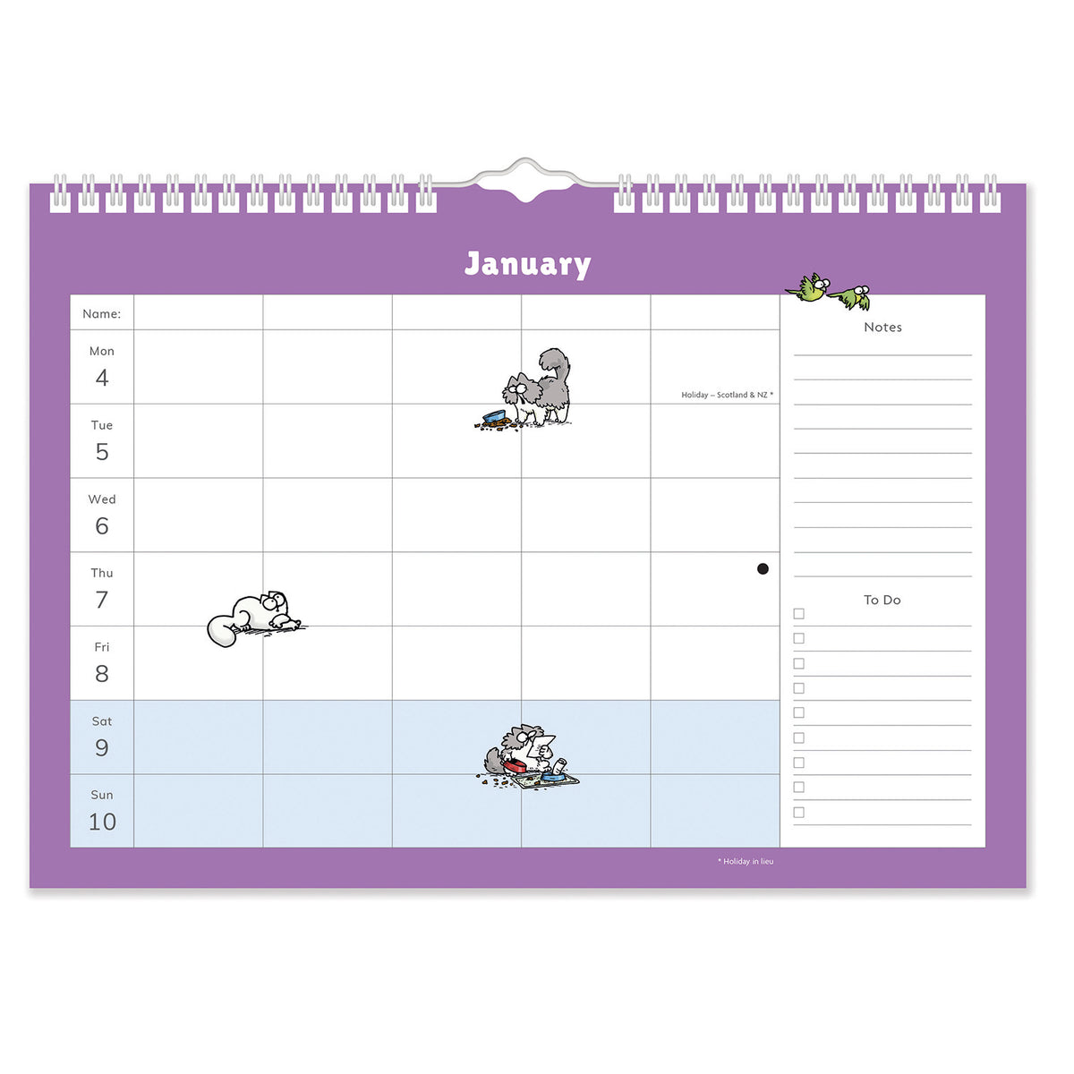 Simon's Cat family organiser 2027