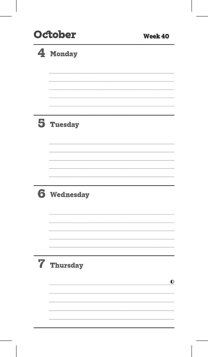 Cats Protection slim diary 2027