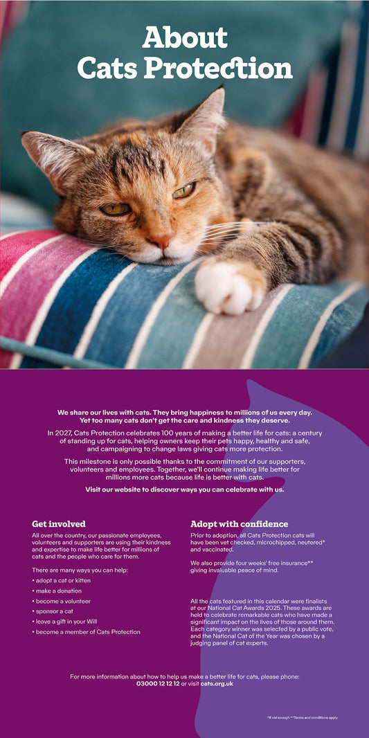 Cats Protection cats calendar 2027