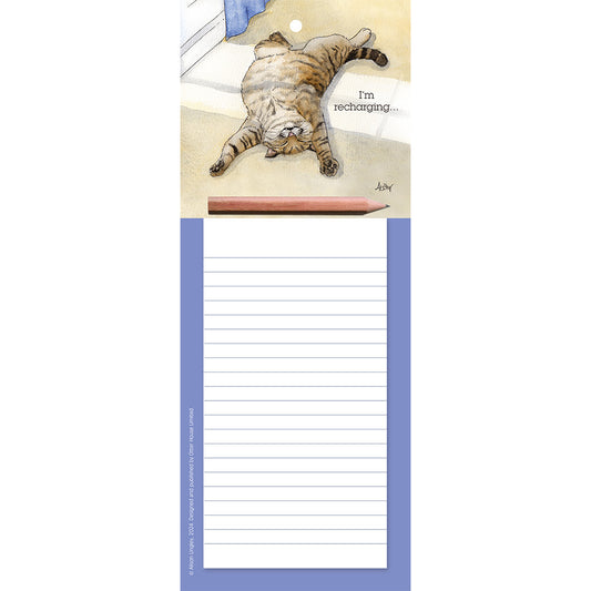 I'm recharging magnetic jotter