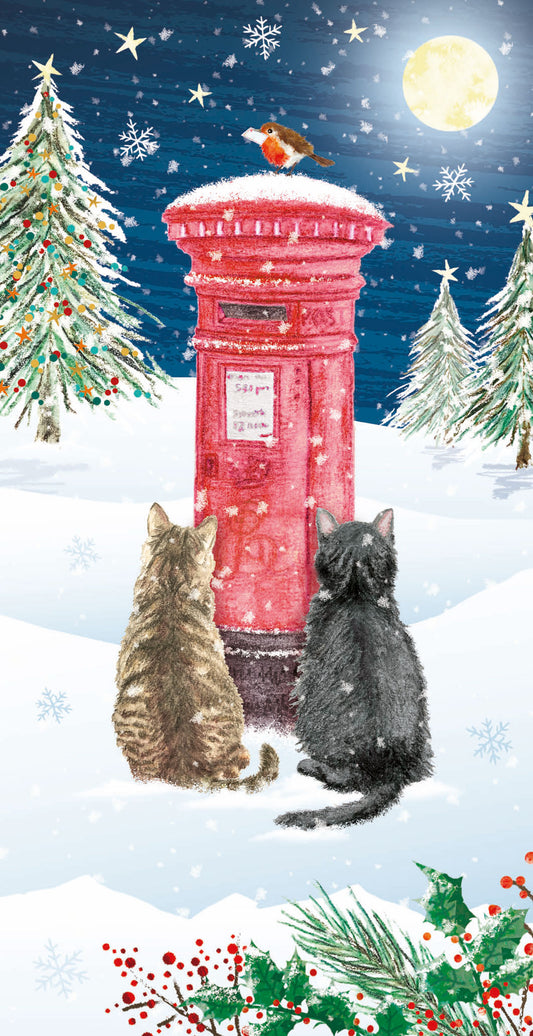 Christmas post cats money wallets