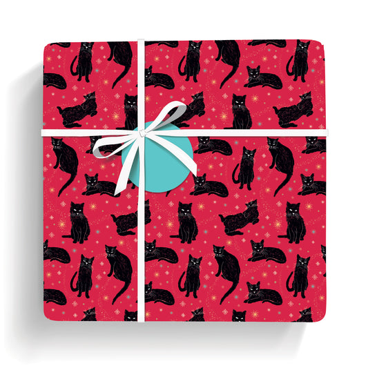 Black cats wrap and tags