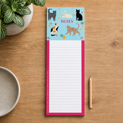 Cats magnetic memo pad