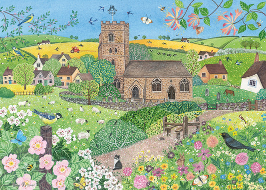 Spring village 1000 piece jigsaw