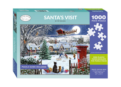 Santa's visit 1000 piece jigsaw