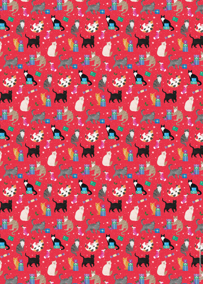 Happy catmas wrap and tags
