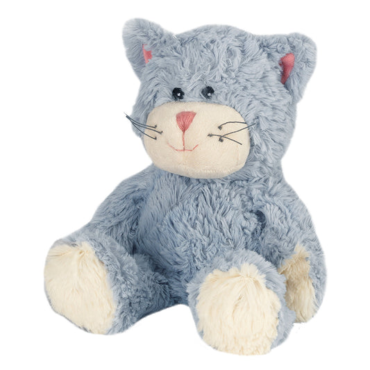 Kitten hot water bottle - soft blue