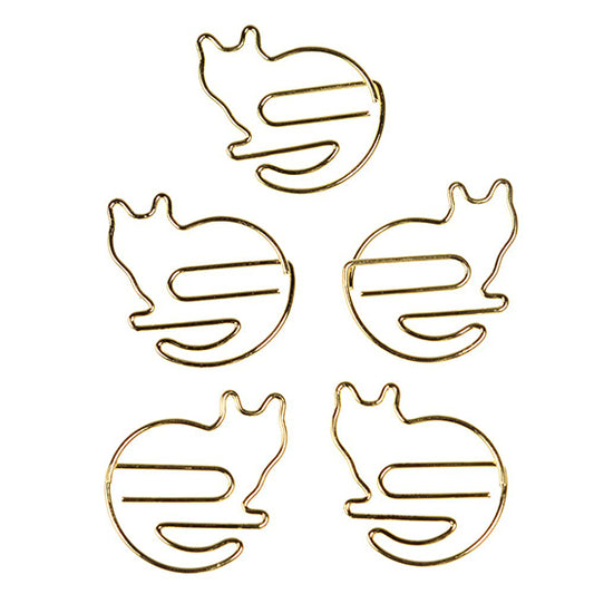 Nine Lives paper clips (set of five)