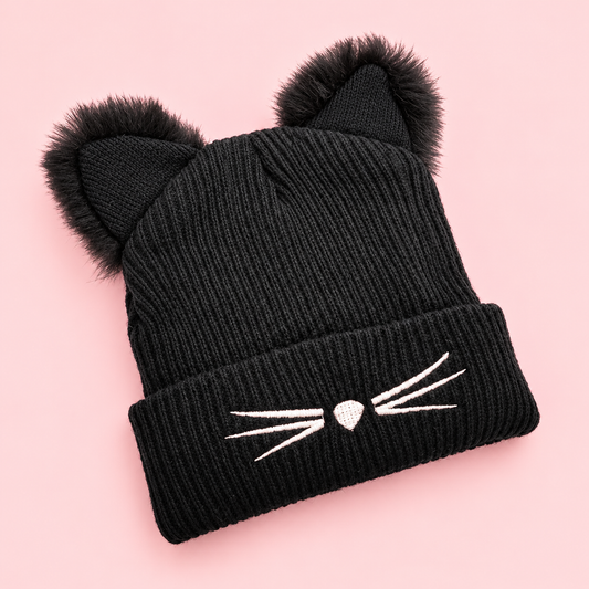 Cat ears beanie hat