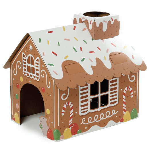 Gingerbread house cat den