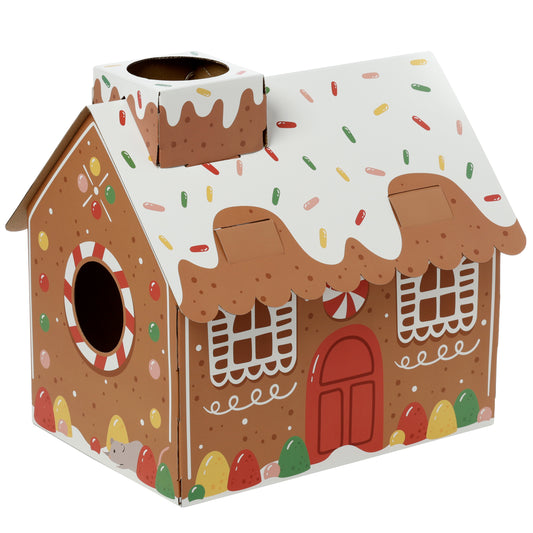 Gingerbread house cat den