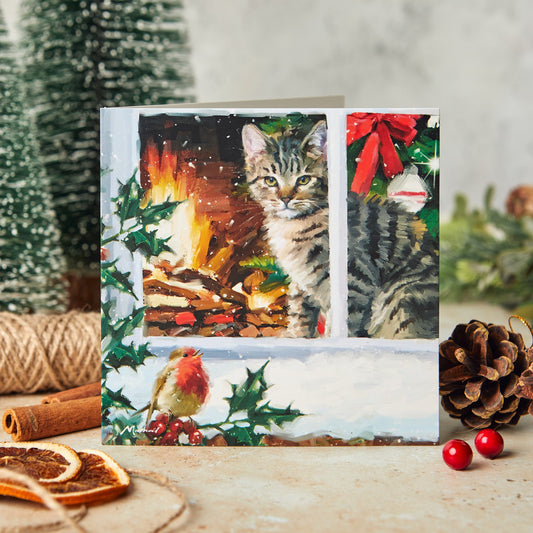 Watching at the window 10 Christmas cards