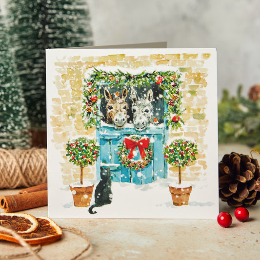 Over the stable door 10 Christmas cards