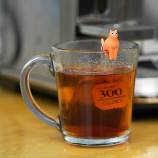 Cat tea bag holders