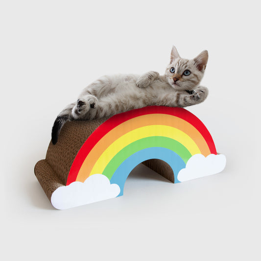 Cat rainbow scratcher