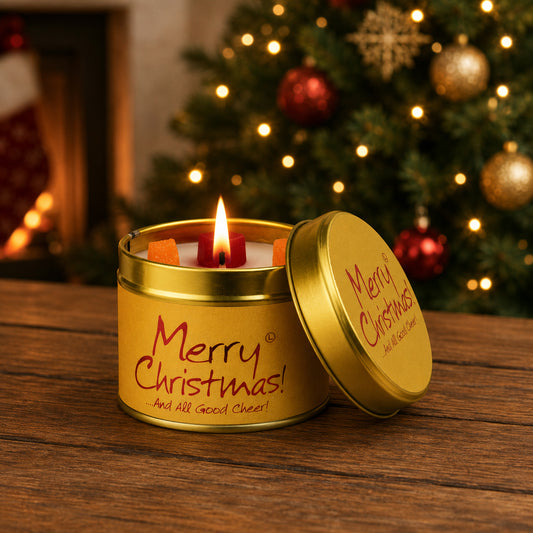 Christmas candle tins