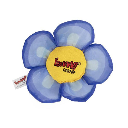 Blue flower catnip cat toy