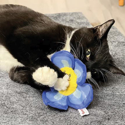 Blue flower catnip cat toy