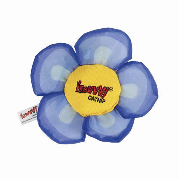 Blue flower catnip cat toy
