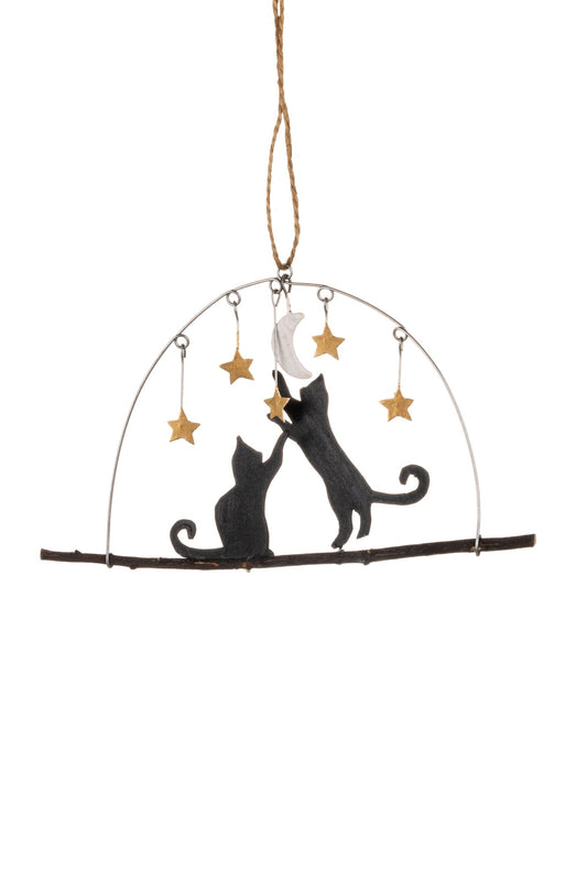 Moon cats and stars decoration