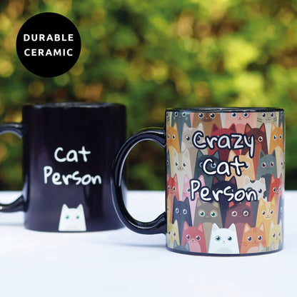 Crazy cat person heat changing mug