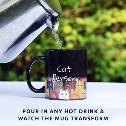 Crazy cat person heat changing mug