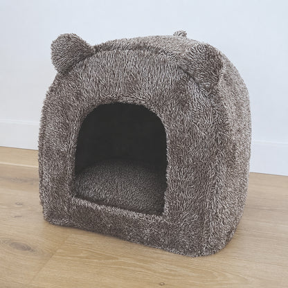 Teddy bear cat bed