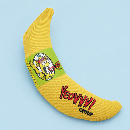 Banana yeowww cat toy