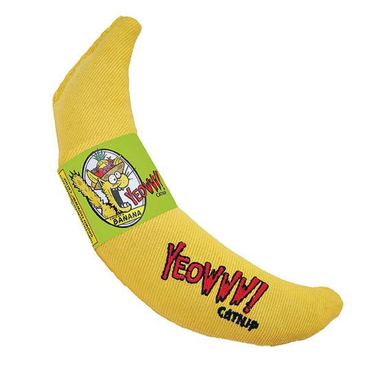 Banana Yeowww cat toy