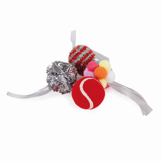 Festive ball cat gift box