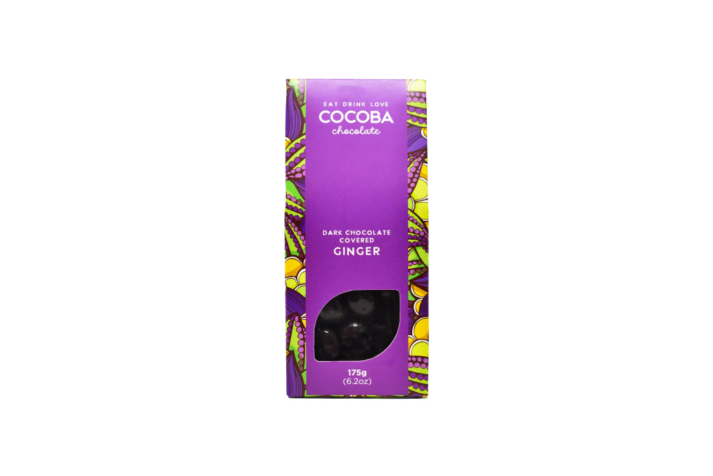 Dark chocolate covered ginger
