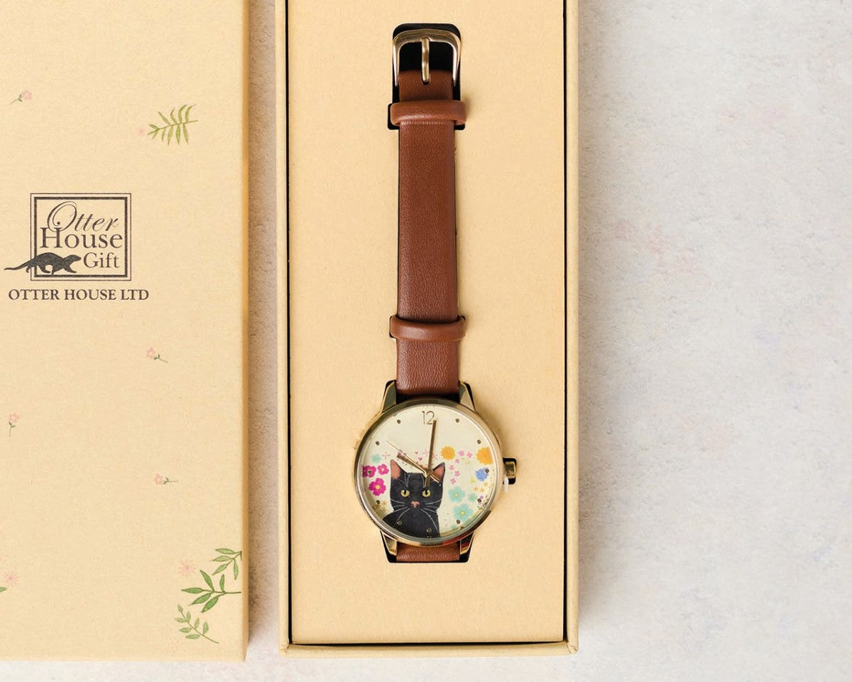 Floral cat watch