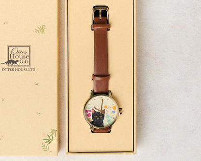 Floral cat watch
