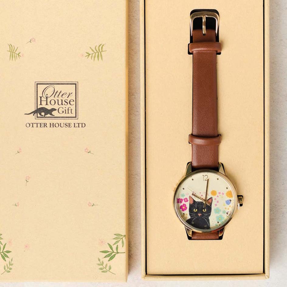 Floral cat watch