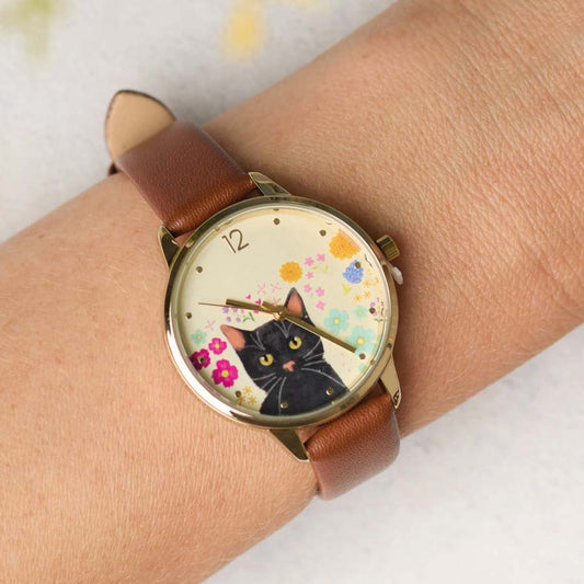 Floral cat watch