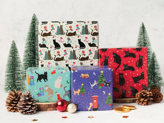 Cat Christmas bumper wrap pack
