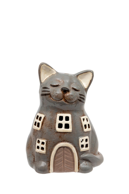 Cat candleholder