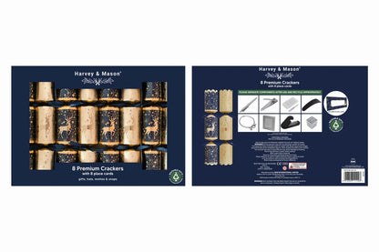 Deluxe gold reindeer crackers