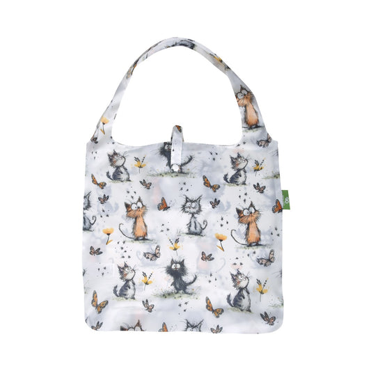 Cute cat foldaway shopper