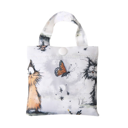 Cute cat foldaway shopper