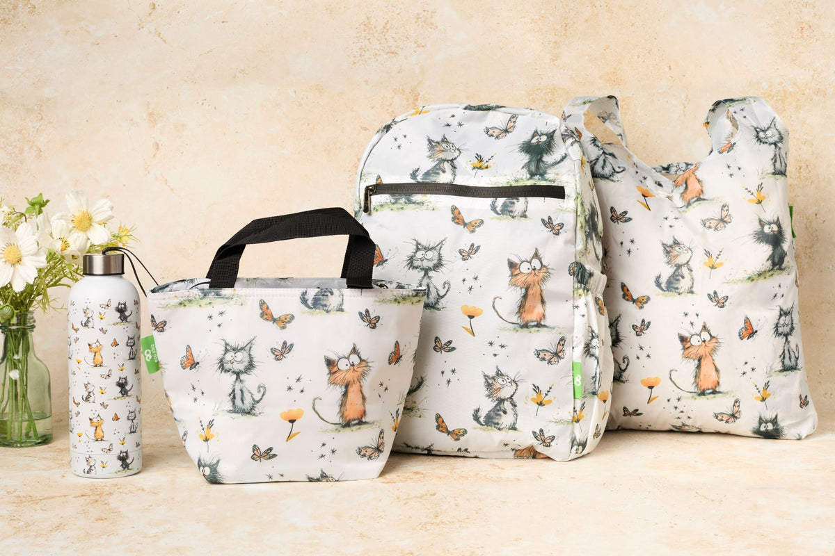 Cute cat insulated lunch bag