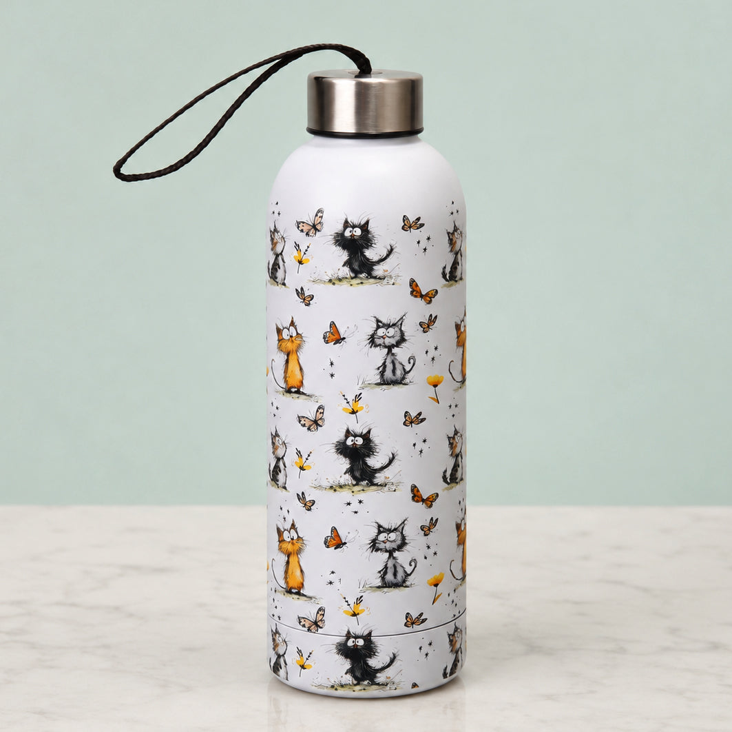 Cute cat insulated bottle