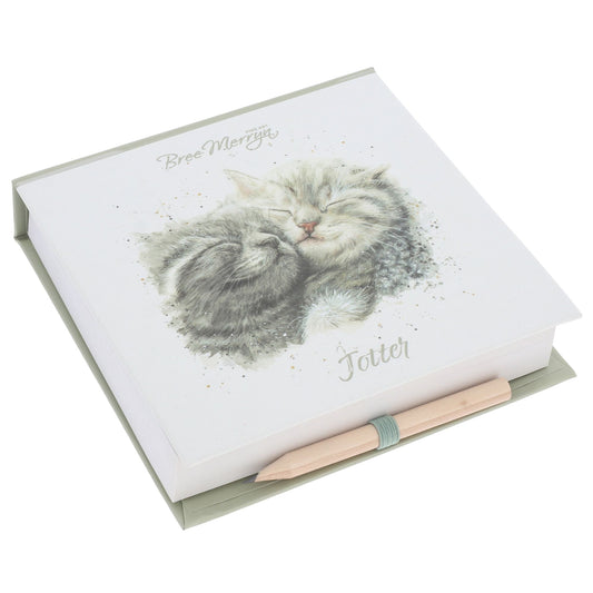 Cinders and Ella memo pad with pencil