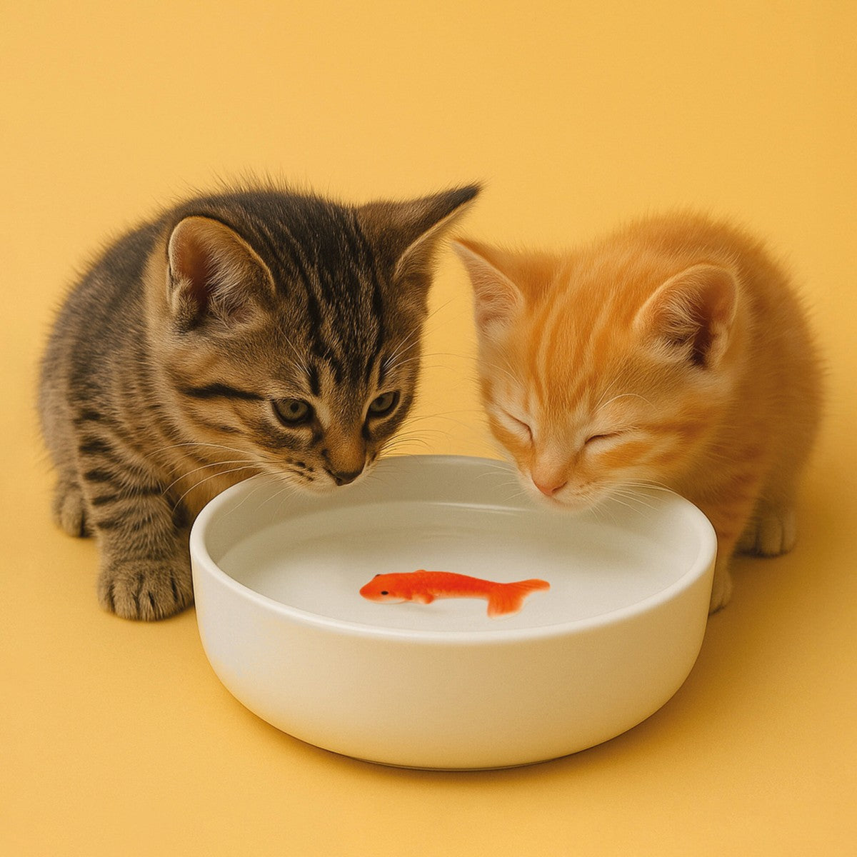 Goldfish cat bowl