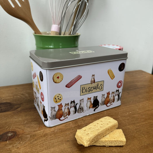Marvellous moggies biscuit tin