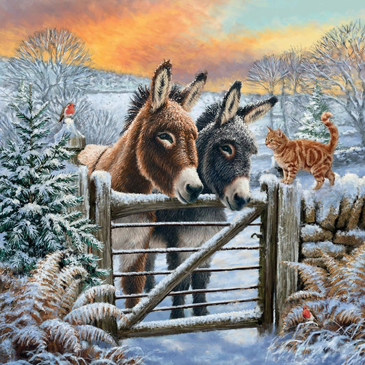 Snowy greeting 10 cards