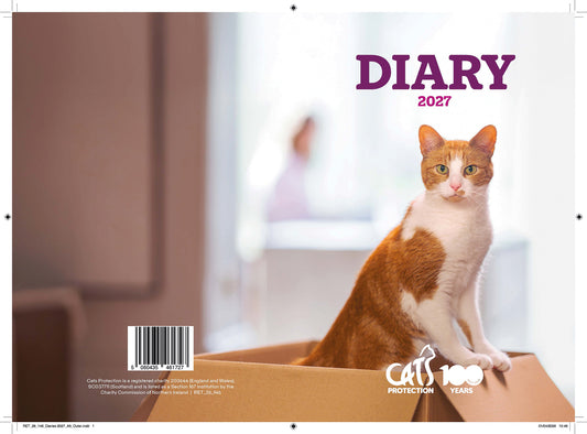 Cats Protection A5 diary 2027