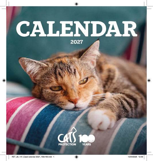 Cats Protection easel calendar 2027