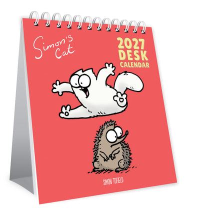 Simon's Cat easel desk calendar 2027